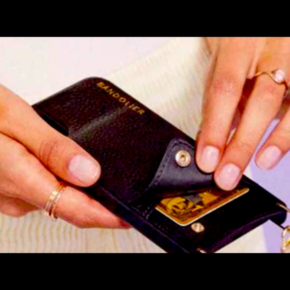 New with tags bandolier genuine leather iPhone 11 Pro case.